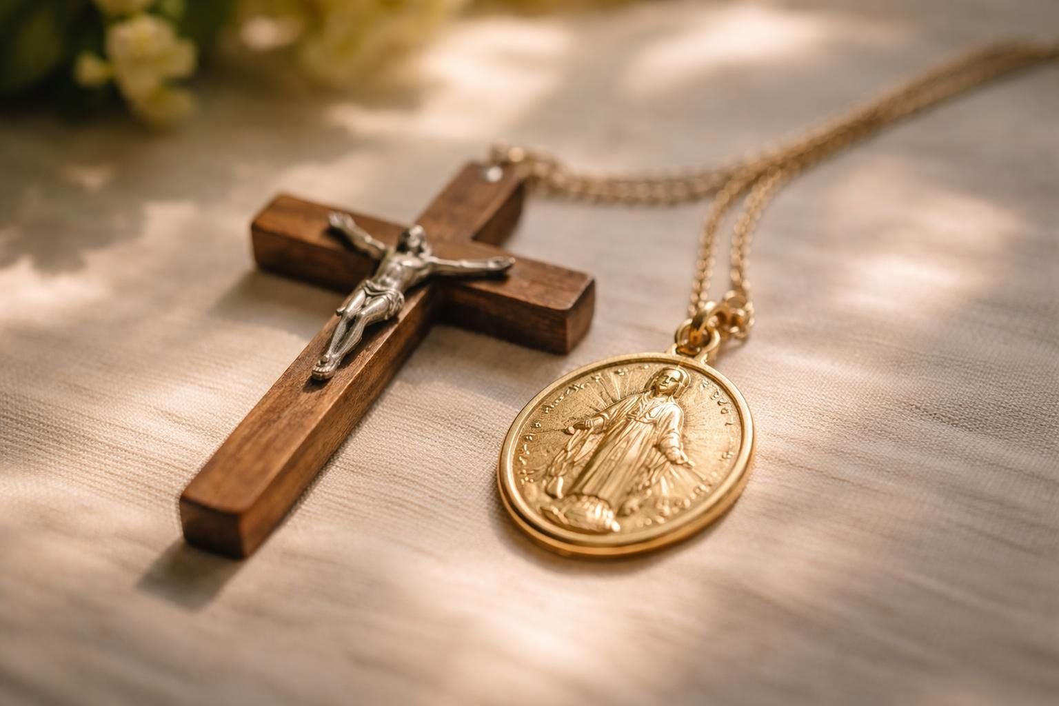 Cadeau religieux : croix ou médaille, quelle différence de sens ?